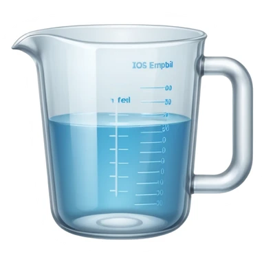 Empty Measuring cup glass sticker