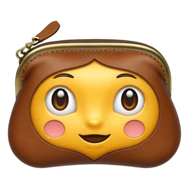 Coin purse – small pouch with zipper or clasp. sticker