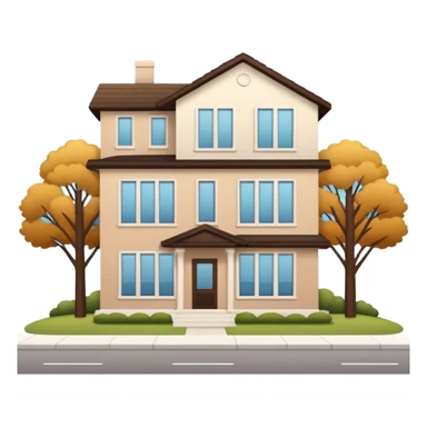 modern house for a normal family sticker