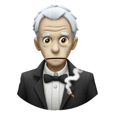  soul eater anime Dr. Stein smoking cigarette sticker