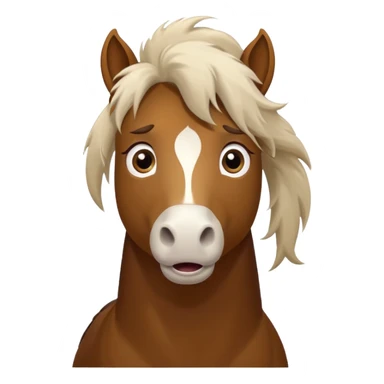Confused horse with question marks Make it more funny  sticker