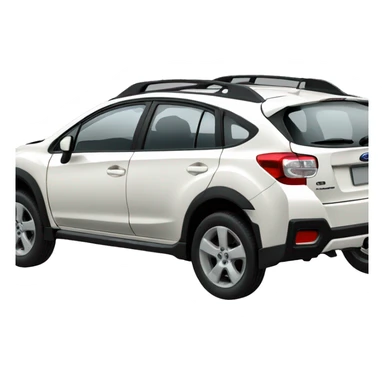 white Subaru XV  sticker