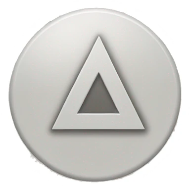 A circle with a triangle coming out of the right side sticker