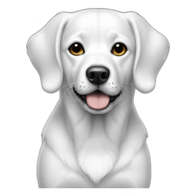 dog american stanford black and white sticker