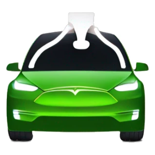 Spotify in a Tesla model X sticker