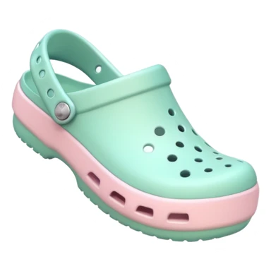 crocks fun edition in pastel color sticker