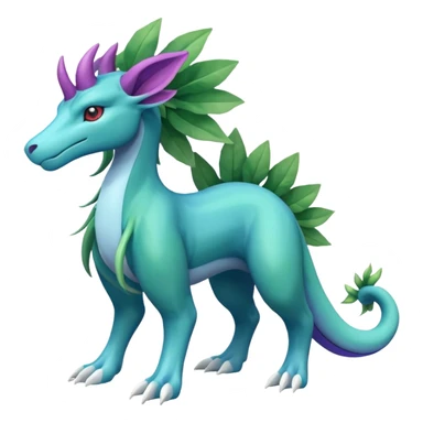 Suicune-Meganium-fusion (full body) sticker