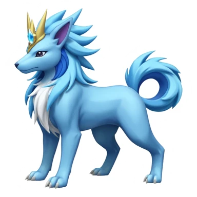 Masculine Suicune-Amaura-Manectric-Pokémon-Fakémon-Digimon-fusion sticker