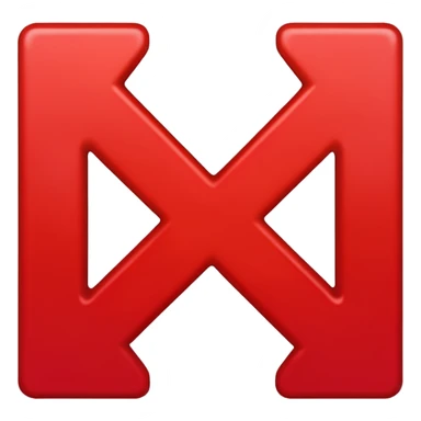 X roja de "NO"  sticker