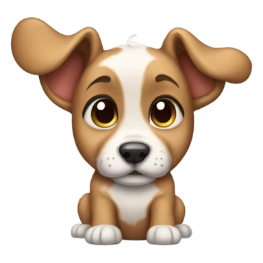 Puppy with disney ears sticker