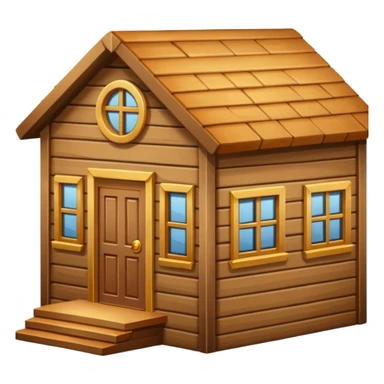 wood house sticker