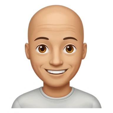 Bald Man  smiling  sticker