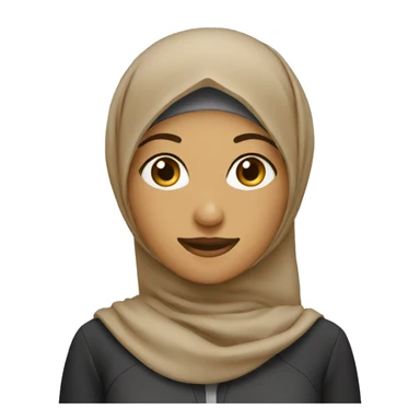 female hijabi employee sticker