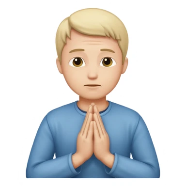 Dude praying sticker