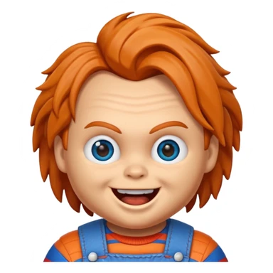 Un emojin de chuky sticker