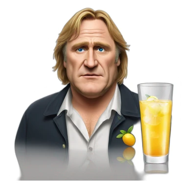 Gerard Depardieu Drink Vodka sticker