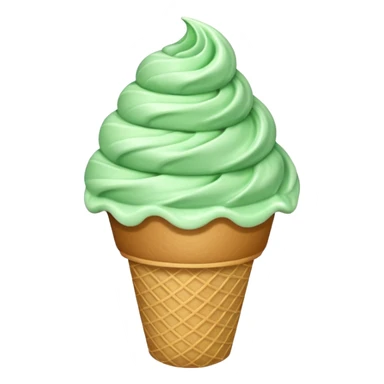 green with ice cream sticker