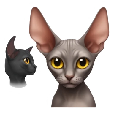 Sphinx Cat with Devil horns  sticker