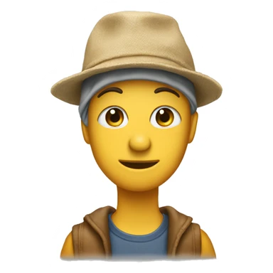 hanni newjeans wear a duck hat sticker