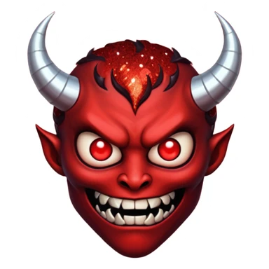 glitter fallen demon evil sticker