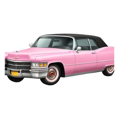 pink cadillac side view sticker