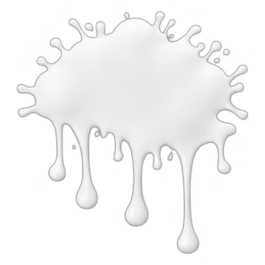 white paint splash sticker