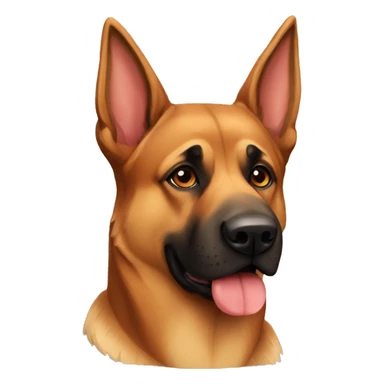 German Shepard like red boxer sticker