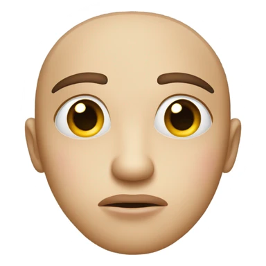 face with eyebags annoyed sticker