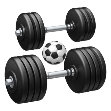 Dumbbell and ball sticker