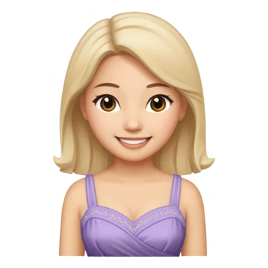 pretty genmoji that looks like Katrina Kiaf sticker