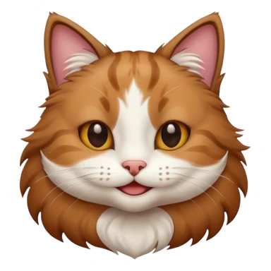 Cat happy bruin sticker