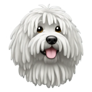 Puli dog (entire), black color sticker