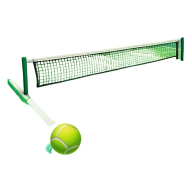 wet tennis court sticker