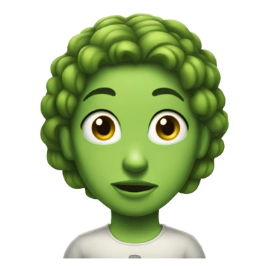 Evil girl pretty pickle sticker