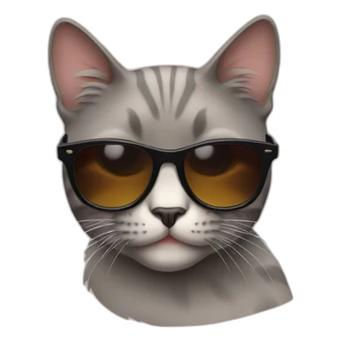 Cat sunglasses  sticker