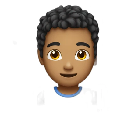 boy mixrace in  pull-up bar sticker