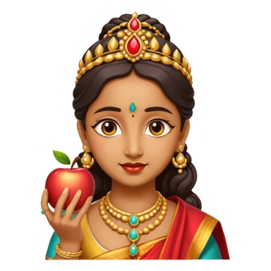 bhama god with an apple sticker