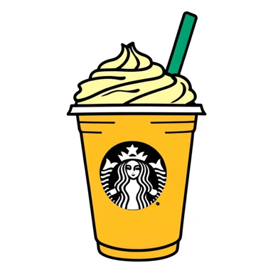 A Starbucks drink  sticker
