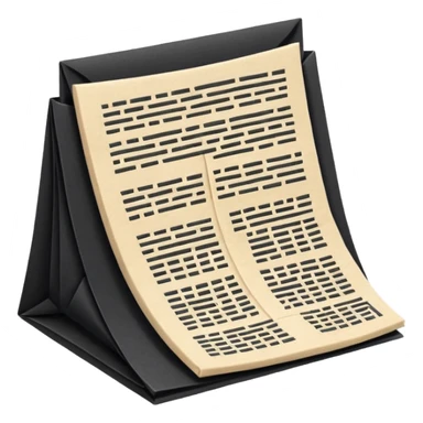 black-color article sticker