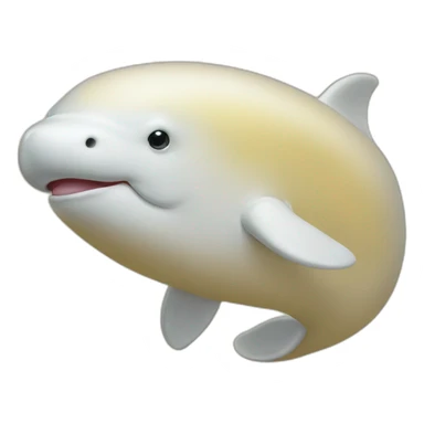Yellow gold beluga sticker