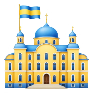 make the png emoji of the great state building of Ukraine sticker