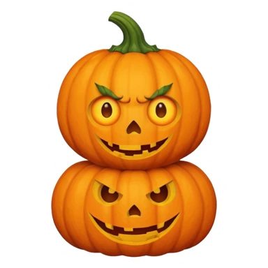 Pumpkin monster kid 
 sticker