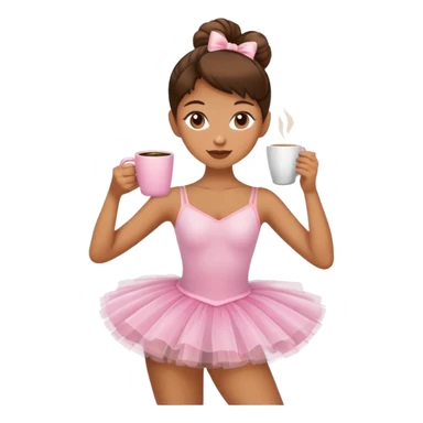 Un café con una bailarina  sticker
