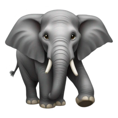 un éléphant balançoire sticker