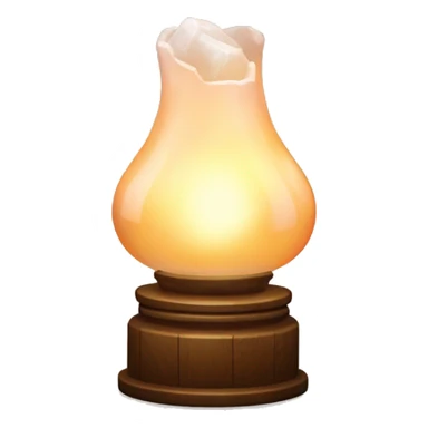Salt cristal lamp warm sticker