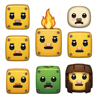 tôi muốn 1 emoji đặc trưng của minecraft sticker