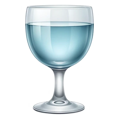 Clear water vintage goblet sticker