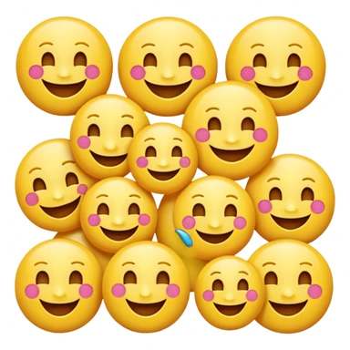 make the letter b with multipbel sepperate laughing emojis sticker