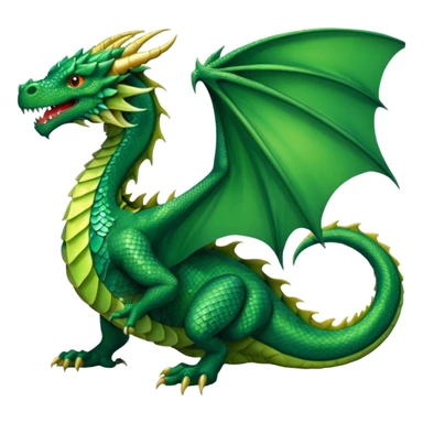 I need a character for an educational geography course in the style of a dragon that roars with fire green  sticker
