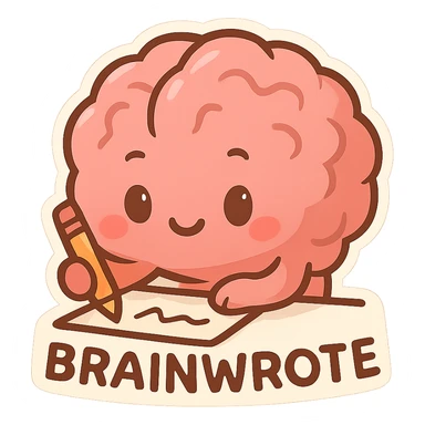 brainwrote sticker